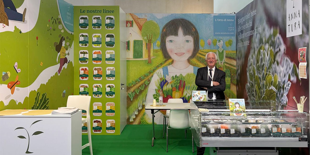 Fiero Innocenzi, Presidente di Annatura, presso lo stand di Annatura a Macfrut 2026